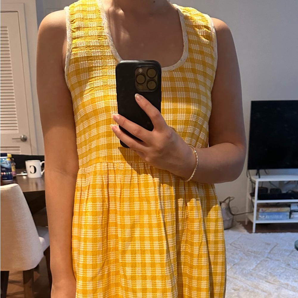 Ace & Jig Teasdale Dress Gingham Sz Small - Picture 3 of 4